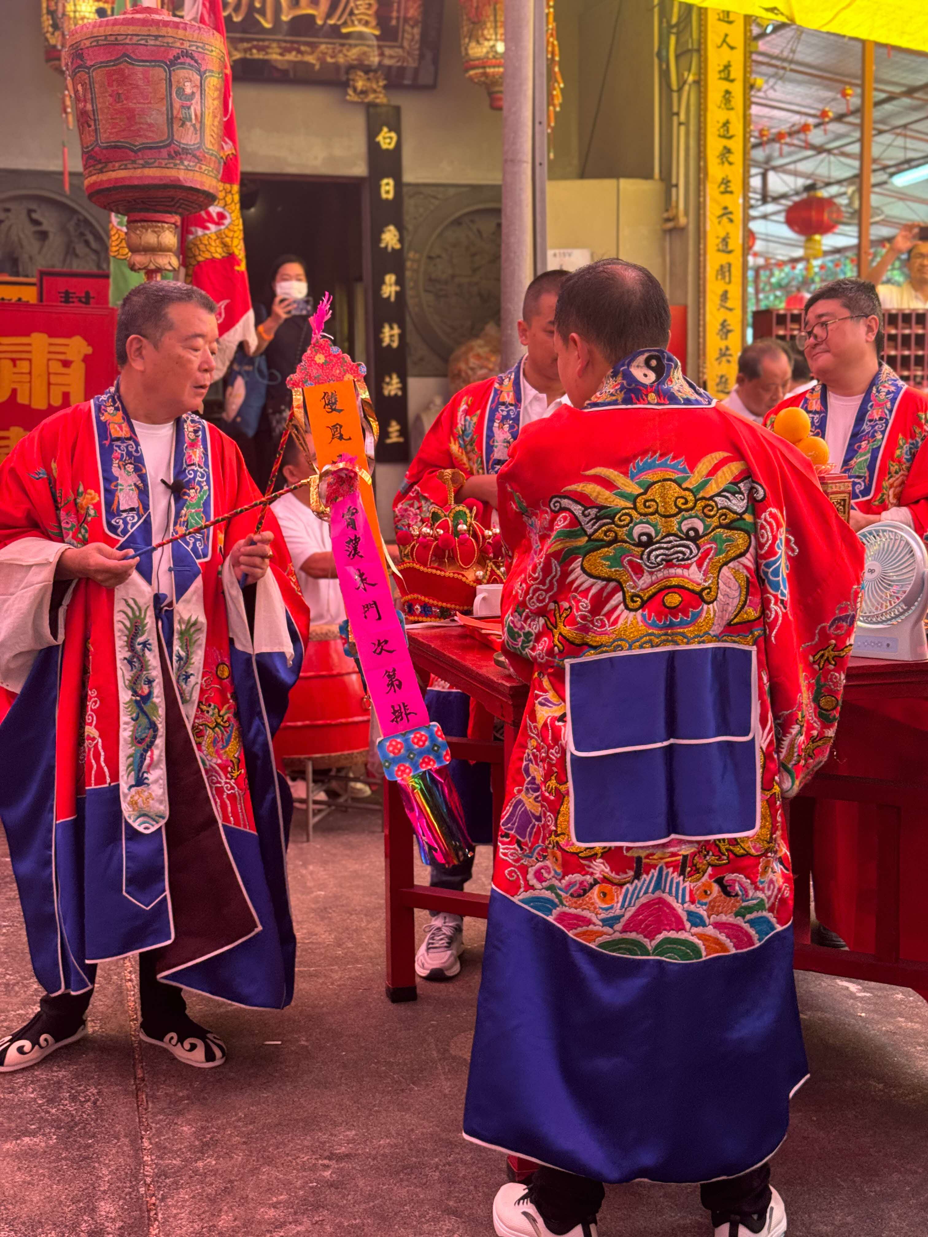 Taoist priests performing prayers.